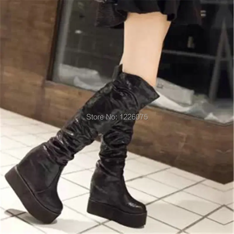 new rock thigh high boots