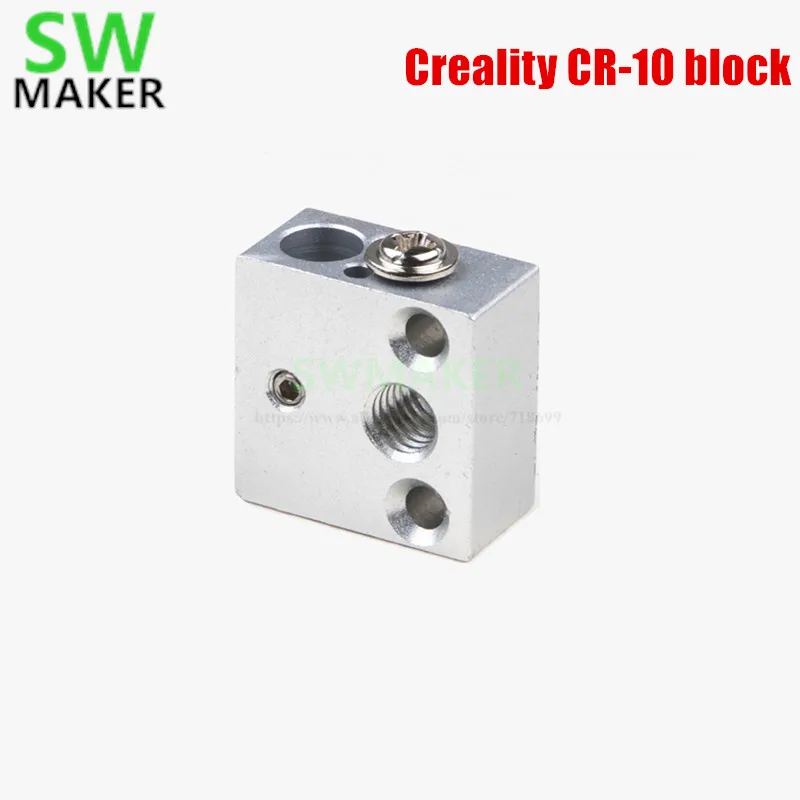 SWMAKER Creality CR 10 обновленный металлический нагревательный блок с сенсорной резьбой