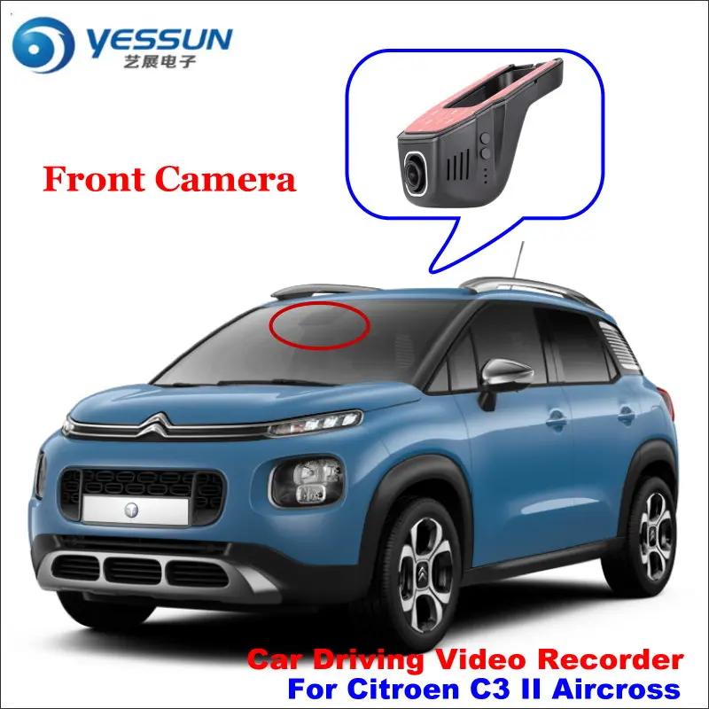 Автомобильный видеорегистратор YESSUN для Citroen C3 II Aircross, видеорегистратор для вождения, камера заднего вида, видеорегистратор, wifi, видеорегистратор