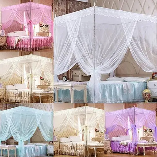 21# New Fashion Romantic Princess Lace Canopy Mosquito Net No Frame for Twin Full Queen King Bed Mosquito Home Textile