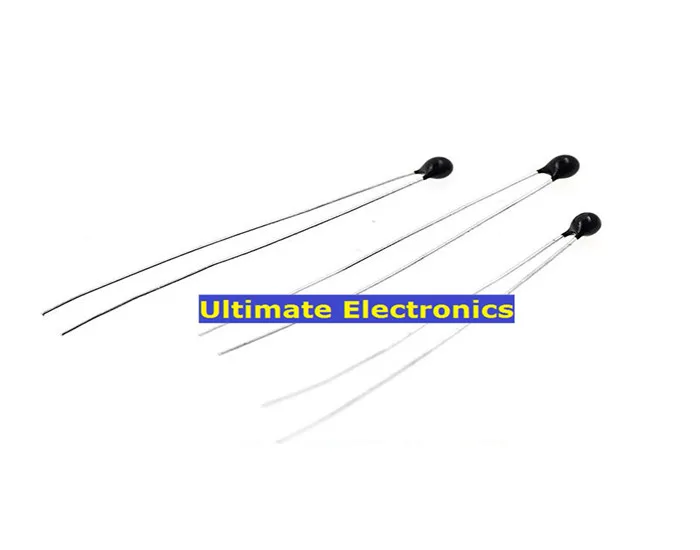 

50pcs NTC thermistor MF52E 100K 5% black head/match head B:3950K 3950B