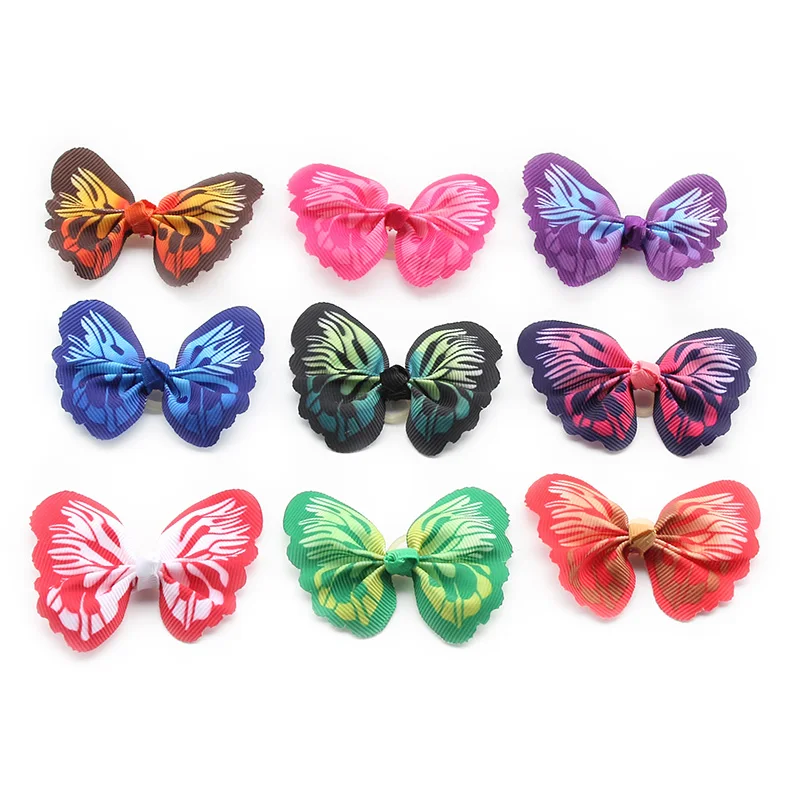 Handmade Butterfly shaped Dog Bow Dogs Hair Flower Bows 6029022 Pet