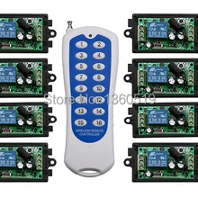 DC12V 1CH 10A беспроводной пульт дистанционного управления Переключатель системы 16CH передатчик+ 16* приемник реле сигнализации умный дом z-wave лампа/окна