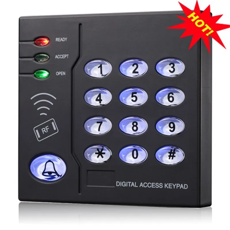 

Keypad RFID 125Khz EM Card and Fingerprint entry lock door open Standalone access controller system