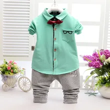 2016 Spring/Autumn Kids Gentleman Boy Clothing Set Formal Fashion Clothes Clothing Shirt + Pants Baby Boy Formal Coat 0-5 ages