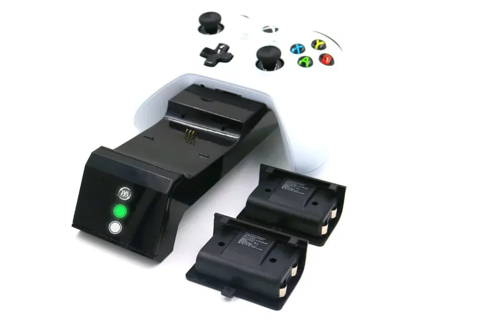 Двойная зарядная станция со светодиодной подсветкой + зарядный USB кабель 2 шт.