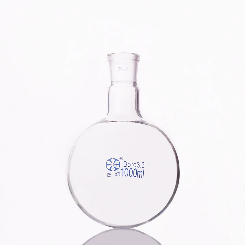 Single standard mouth round-bottomed flask Capacity 1000ml and joint 29/32 neck round | Канцтовары для офиса и дома