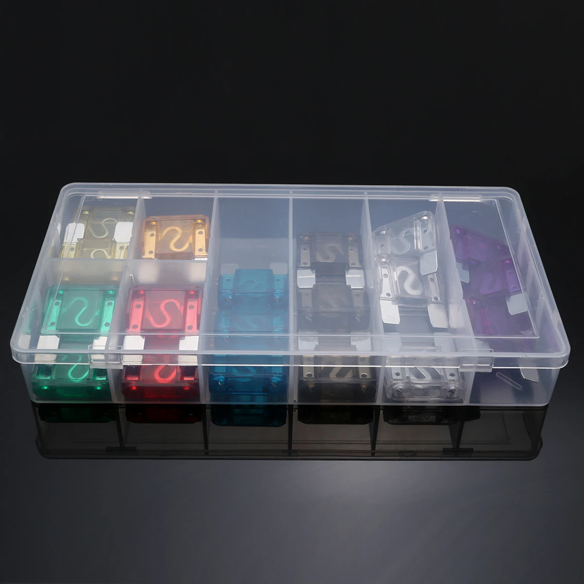 24pcs Big Maxi Blade Fuse Assortment Set 8 Kinds High Quality Car Truck RV Electrical Fuse Kit 20A 30A 40A 50A 60A 70A 80A 100A