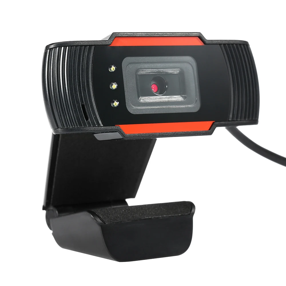 HD 12 Megapixels USB cam Computer Camera with Mic and LED Lights for