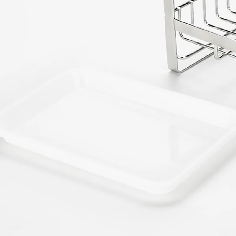 304 stainless steel drainer storage rack sponge holder cleaning rag shelves scouring pad steel ball organizer