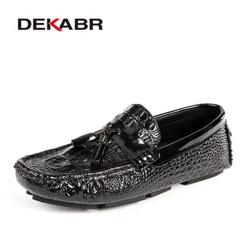 

DEKABR Brand Men Shoes New Summer Breathable Comfortable Men Loafers Luxury Flats Men Casual Shoes Soft Moccasins Big Size 37~47