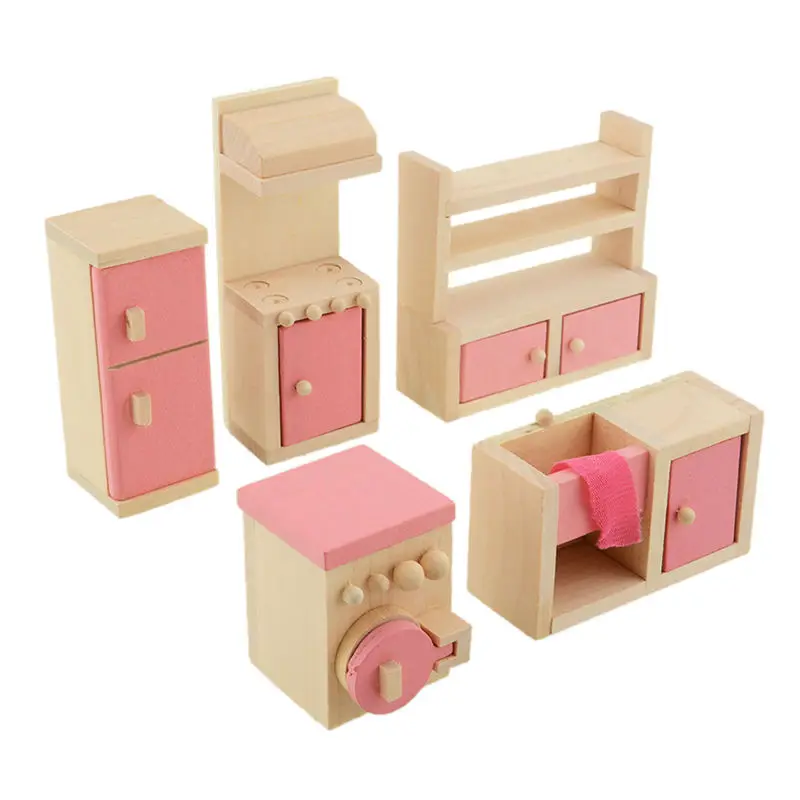 George Home Pink Wooden Kitchen George Home Pink Wooden Kitchen