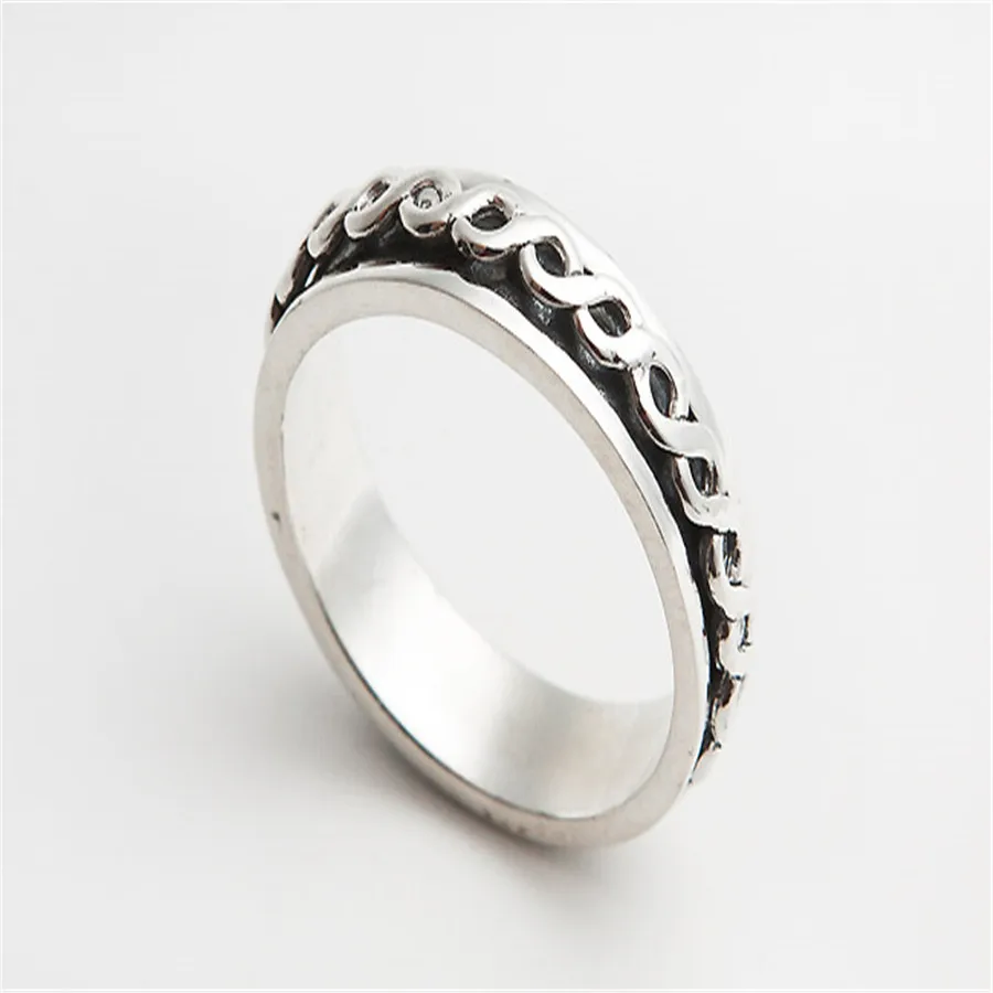 

Drop Shipping Genuine Natural Thai Silver Ring Vintage Ring Fashion Men Women Ring 2018 Newly Popular Thai Silver Ring Size 25mm