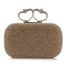 Die neue flut paket bankett paket diamanten besetzte uhr mit ein bohrer tasche damen handtasche strass hand clutch abendtasche