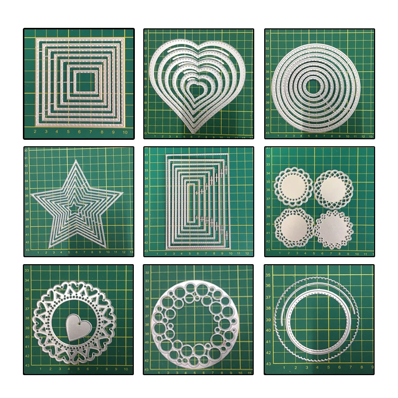 

Geometry pattern frames Metal Steel Cutting Embossing Dies For Scrapbooking paper craft home decoration