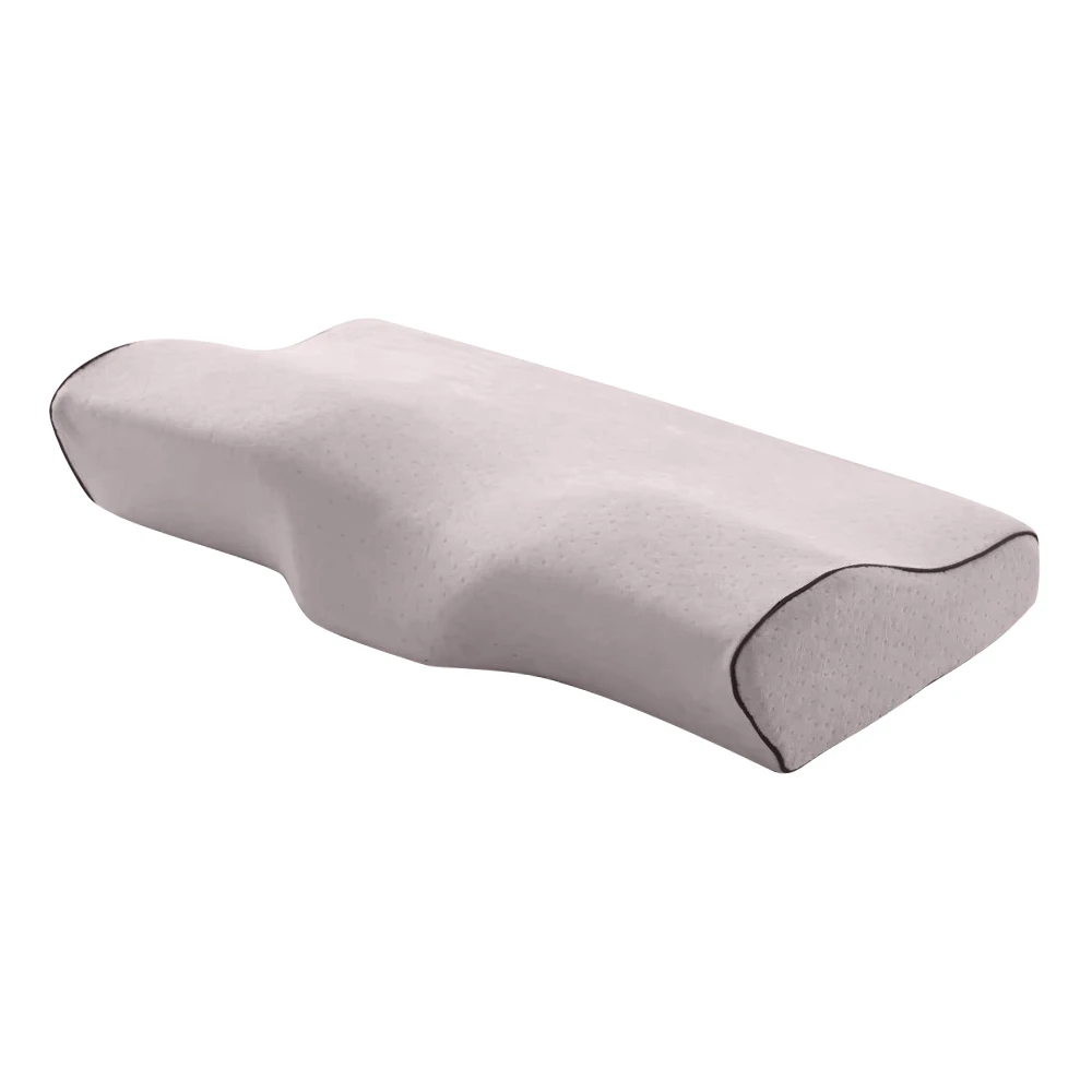 Мягкая Ортопедическая подушка 50*30 см в форме бабочки, подушка для шеи, медленный отскок, подушка из пены с эффектом памяти, шейный уход за здоровьем, обезболивание - Цвет: A-grey