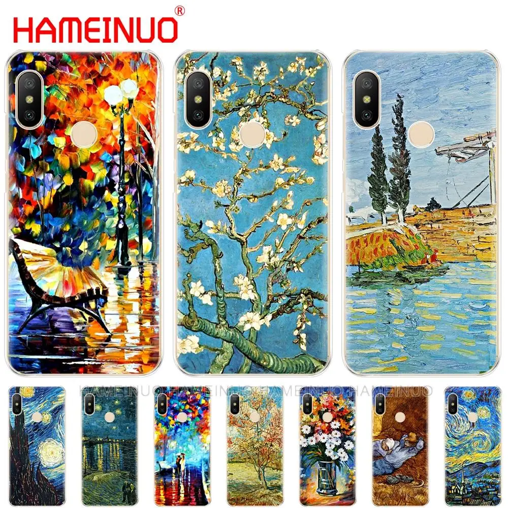 

Starry Night Van Gogh boat flower Cover Case for Xiaomi Mi 8 se A2 lite redmi 6 6a 6 pro note 6 PRO pocophone F1 for redmi s2