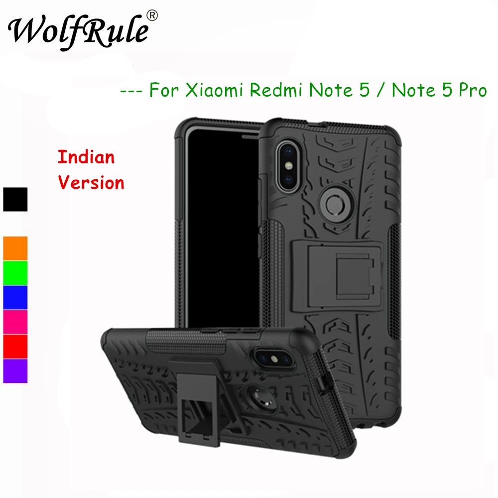 Чехлы для Xiaomi Redmi Note 5 Pro противоударный силиконовый + пластиковый чехол с