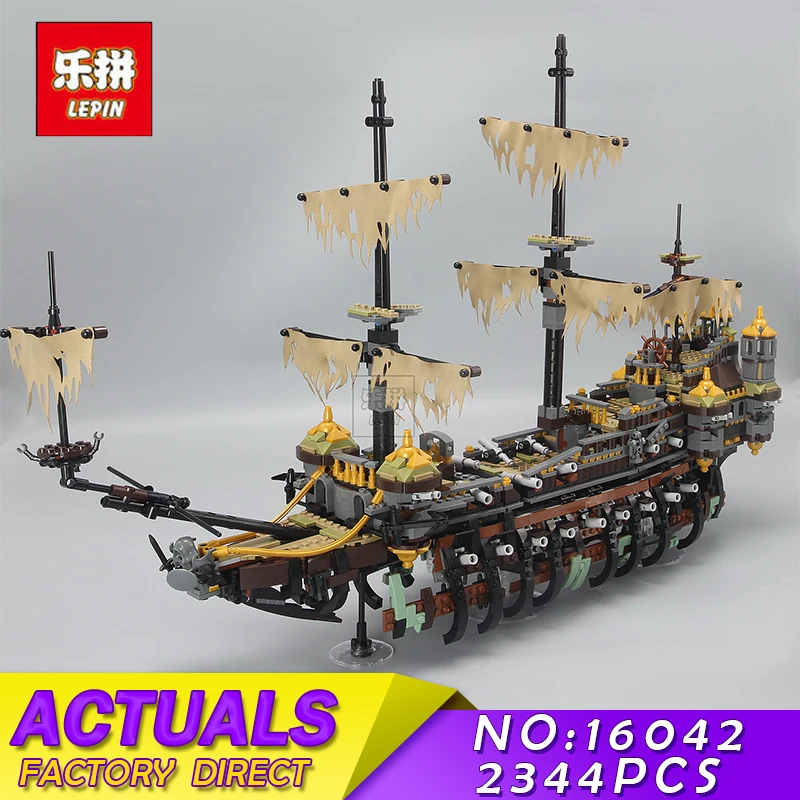 

LEPIN 16042 2344Pcs Compatible Pirate of The Caribbean 71042 Slient Mary Speed Set Children Building Blocks Bricks Children Toys