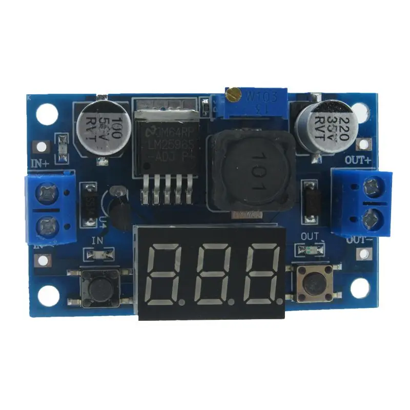 LM2596S high-power step-down module DC-DC adjustable power supply with digital display Blue | Лампы и освещение