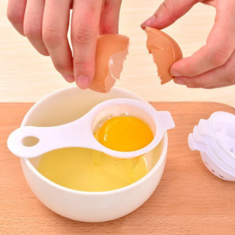 

1PCS Kitchen Eggs Tool egg Yolk Separator Egg Dividers Protein Separation Tools Food-grade Plastic for Hand Cooking Accessories