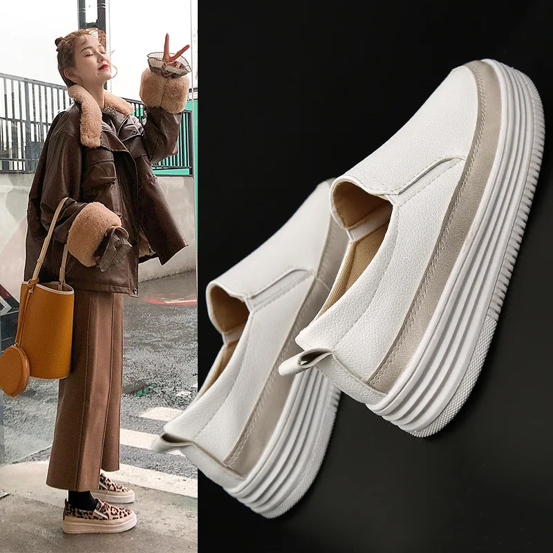 

2019 New Leopard high quality Arrival Summer Fashion Girl Flats Shoes All Black White red Casual Shoes Women Canvas Shoes CZ-36