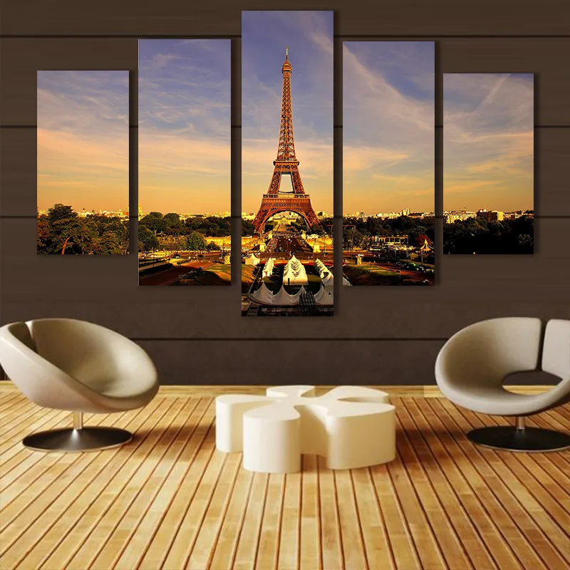 Modern Home Decor Eiffel Tower Wall Art Picture Print