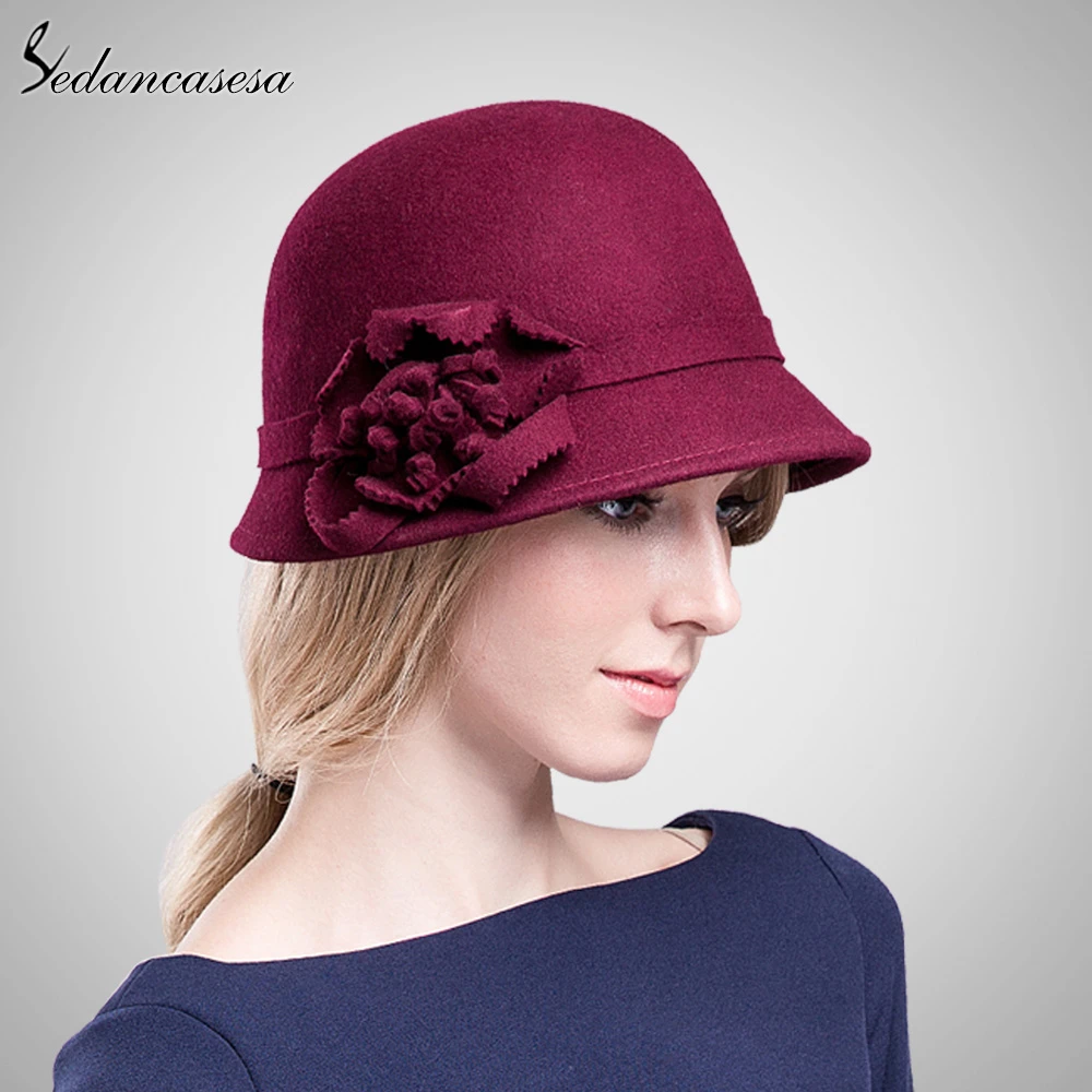100% lana de australiano Fedora sombrero para las mujeres señoras elegantes  sombreros verde rosa caqui casquillo FW049013|hat woman wool|fedora hat  woolwomen hat wool - AliExpress