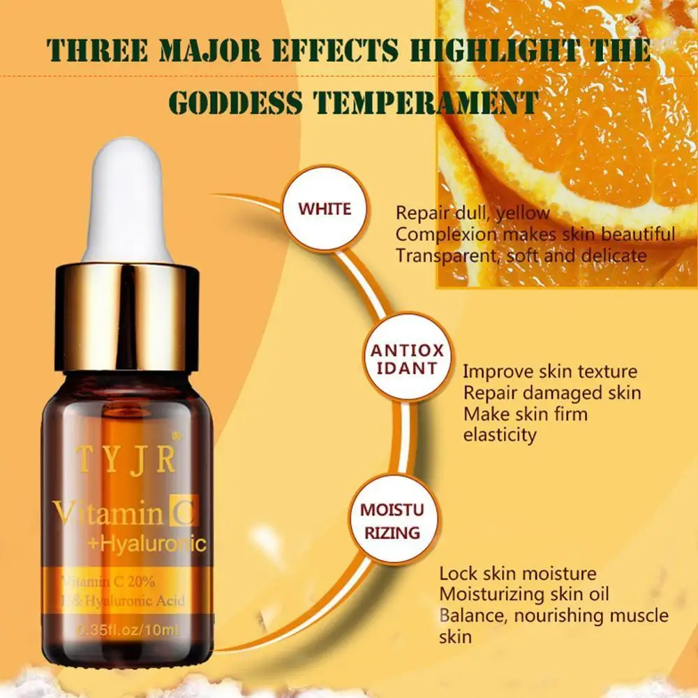 100% Pure Vitamin C Serum liquid Freckle Removal Acne Scars Hyaluronic acid Anti-wrinkle VC Face Serum 100% Pure Vitamin C Serum liquid Freckle Removal Acne Scars Hyaluronic acid Anti-wrinkle VC Face Serum