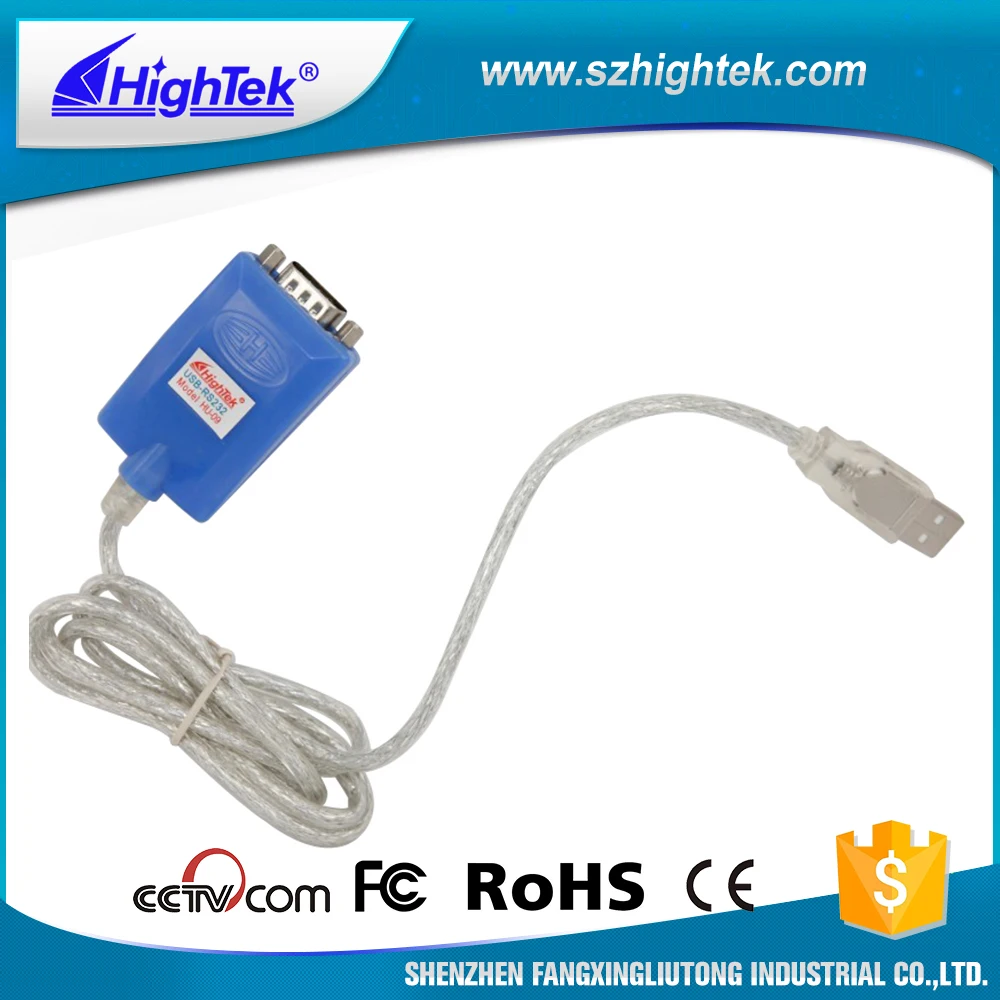 Hightek HU 09 промышленных USB к RS232 DB9 Мужской кабель последовательного интерфейса