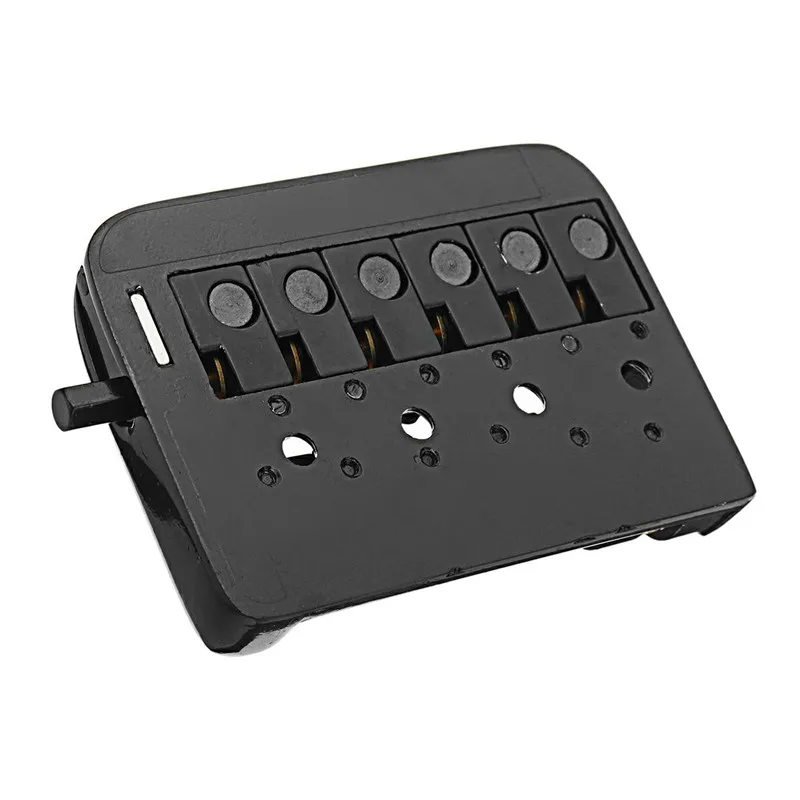 Zebra 6 струнное седло Безголовый гитарный мост Хвостовая Часть С червячным включенным струнным устройством запасные части для гитары аксессуары