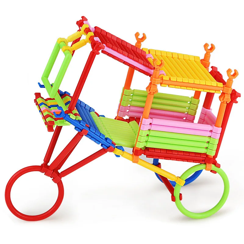 135Pcs Montessori Baby Plastic Intelligence Sticks Educational Building Blocks DIY Early Learning Kids Toys for Children Gifts|toys for|toys
