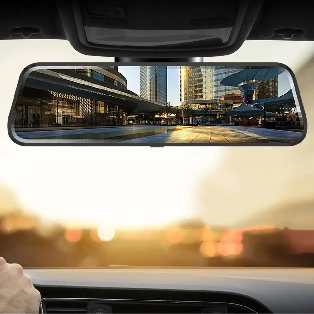

S04 Gps Driving Recorder With Streaming Video Mirror 1080P Dual Lens Gps Tracking All Screen Design Adas