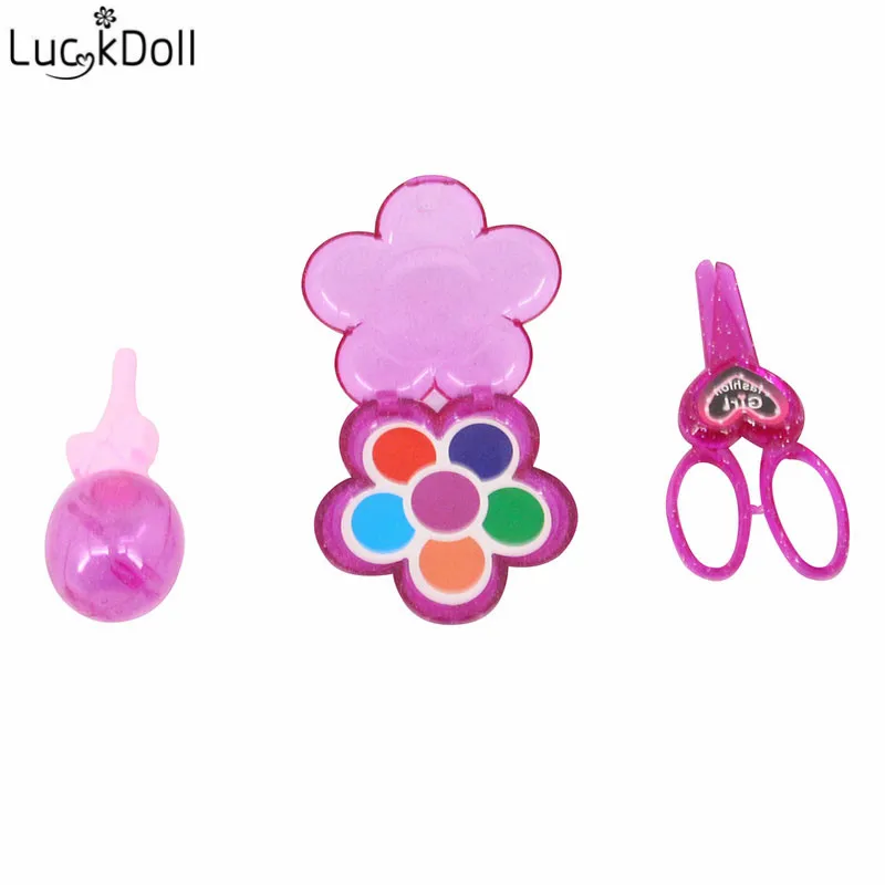 Luckdoll новые аксессуары для куклы парикмахерские инструменты для создания объема косметика и другие подходящие для 18-дюймовые американская кукла игрушка, подарок на праздник