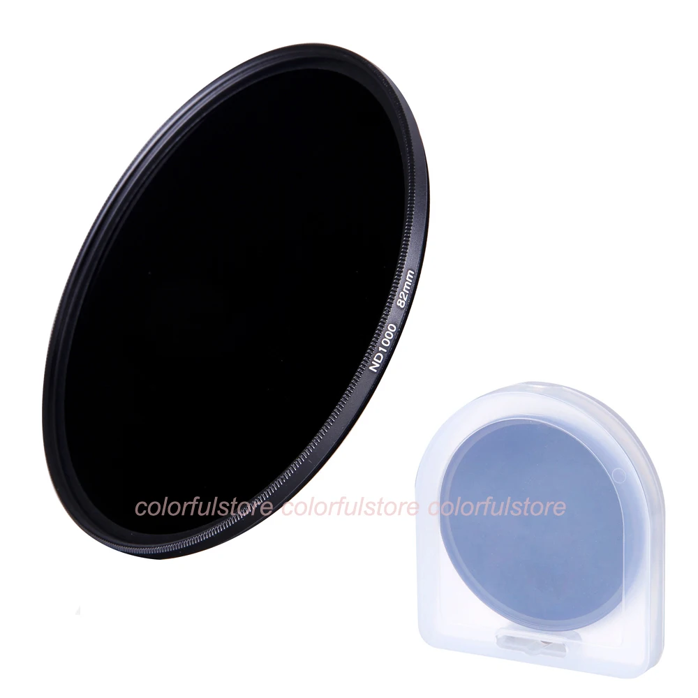 82 82mm ND Filter Neutral Density Lens Filters ND1000 ND 1000 For Canon