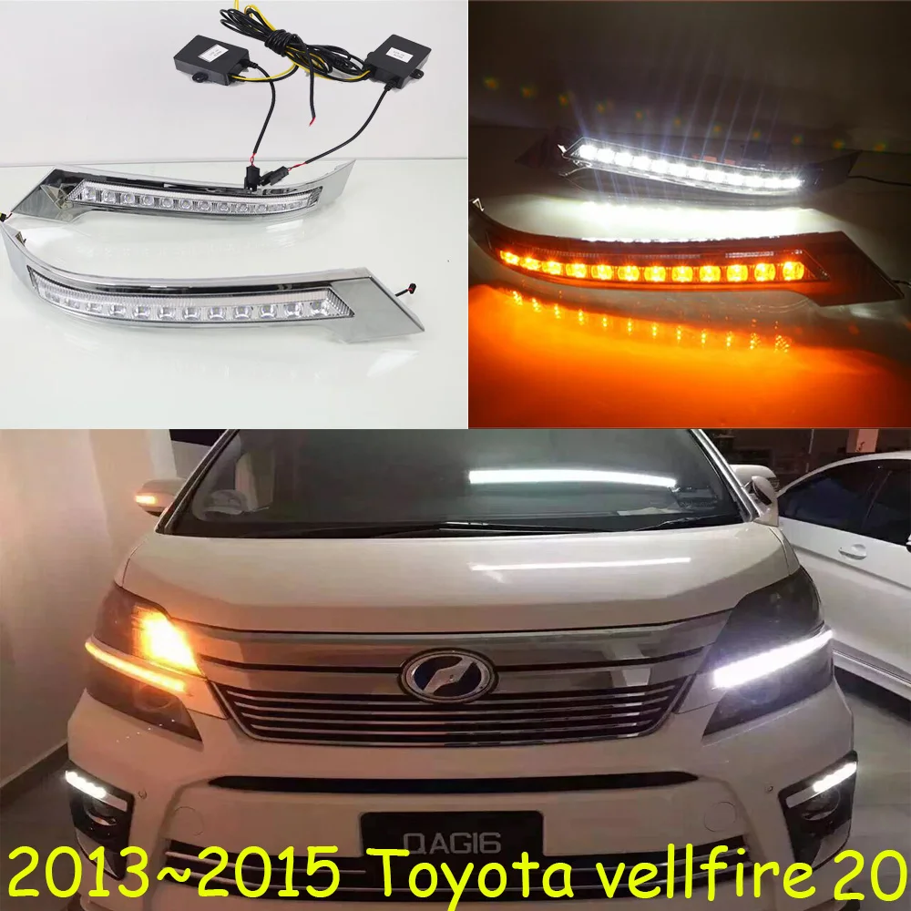 Автомобильный светильник для бампера Toyota Vellfire дневный 20 30 2013 ~ 2018 автомобильные