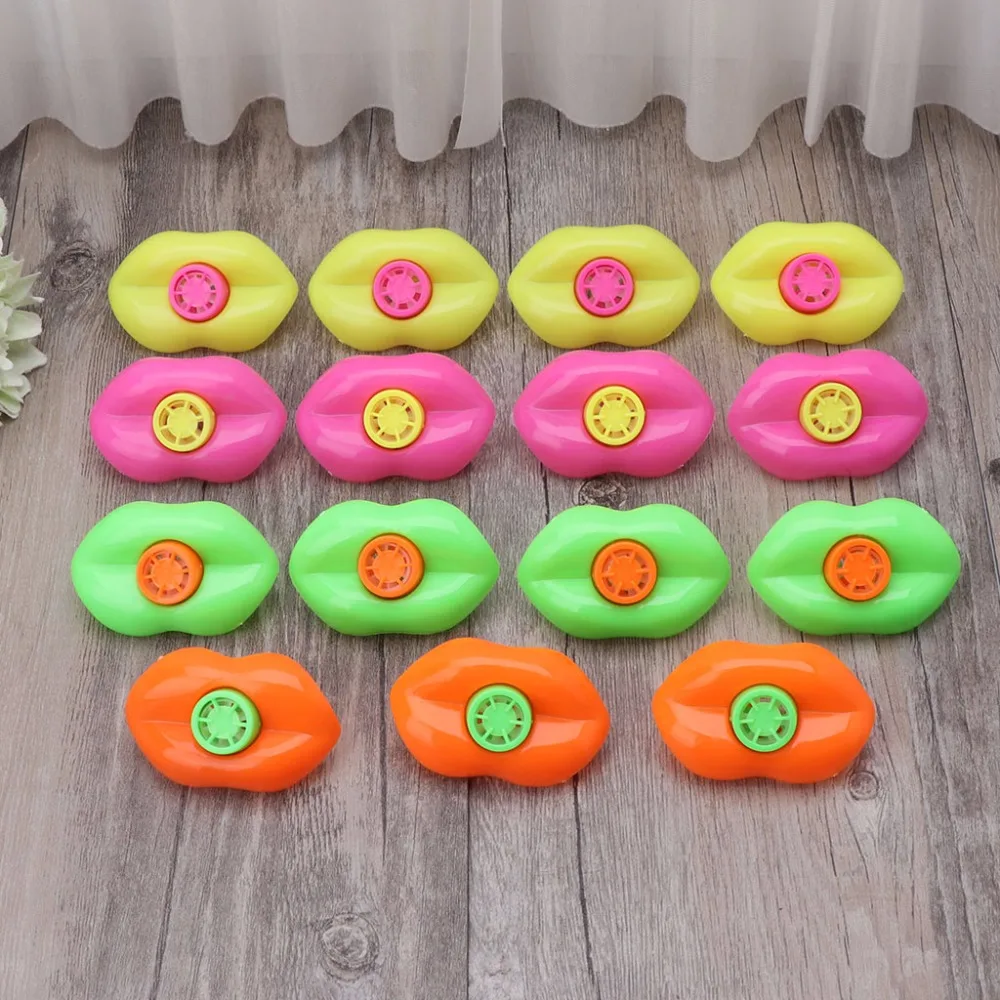 

HBB 15pcs Mouth Lip Whistle Decoration Game Prize Party Toys Lucky Loot Kids Toy