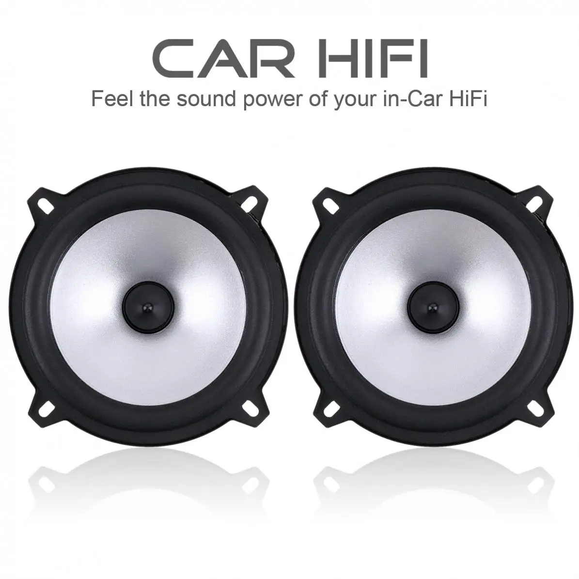 2pcs 5 Inch 60w 2 Way Car Coaxial Hifi Loud Speaker Vehicle Door Auto