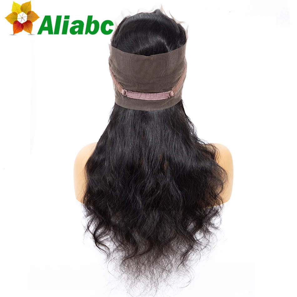 Aliabc волна тела 360 Кружева Фронтальная Закрытие человеческие волосы перуанские Реми Натуральные Цветные наращивания волос