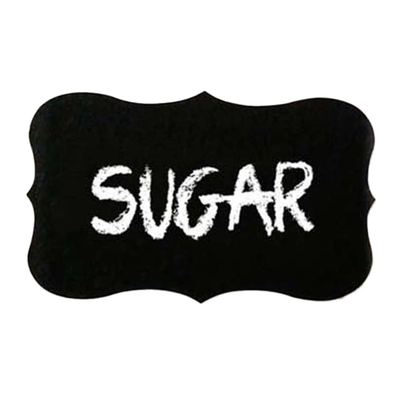 40Pcs/Set PVC Craft Blackboard Sticker Black Kitchen Bottles Sticker For Jar Organizer Can Labels Chalkboard Home Decor