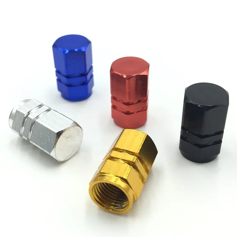 Buy 5 X Anodized Aluminum Valve Caps Air Valve Stem