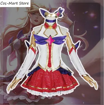 

Hot Game Ahri LOL Guardian of the Star Dress Firge Highly Reductive Uniforms Cosplay Costume Cos Anime Costume Free Shipping