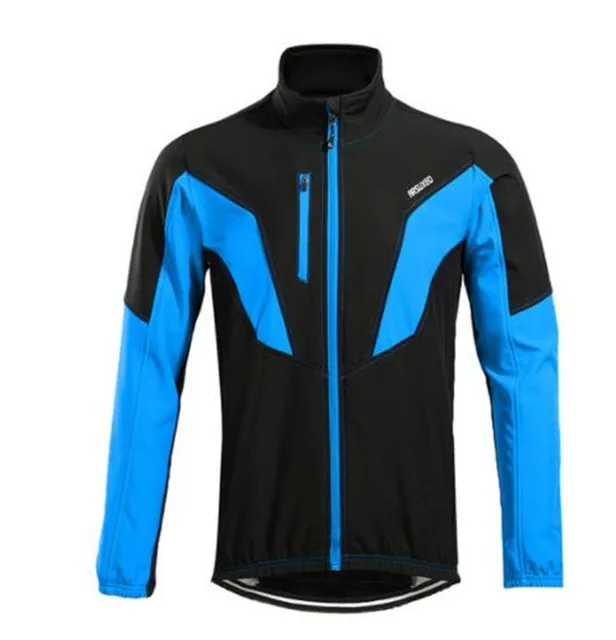 ARSUXEO Cycling Jacket Winter Thermal Warm Up Fleece MTB Bike Jacket