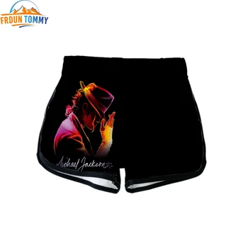 

super star Michael Joseph Jackson hip pop high quality Summer Women Casual Harajuku Cute Hot Sale girl high quality Sexy Shorts