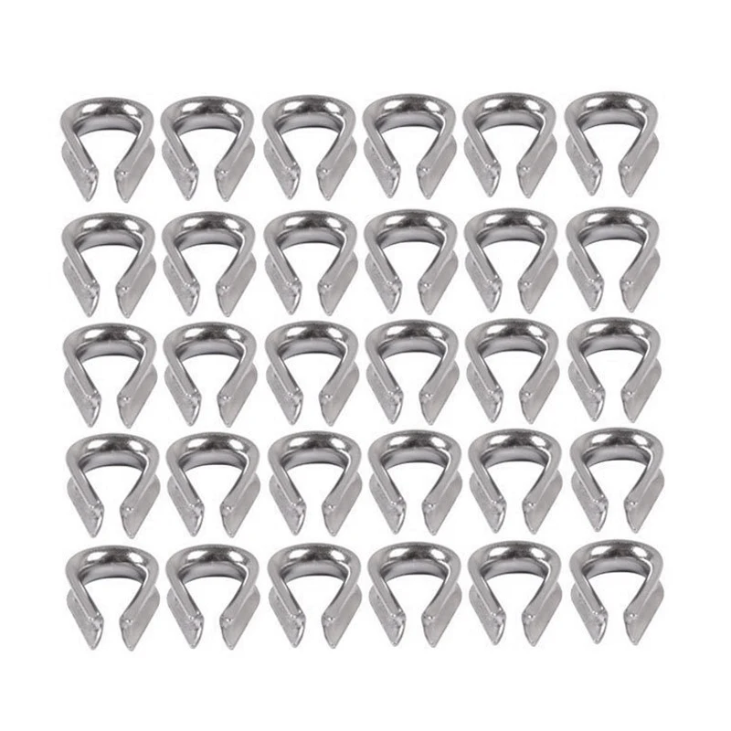 GTBL 30 PCS M3 Stainless Steel Thimble for 3/32 inch and 1/8 inch