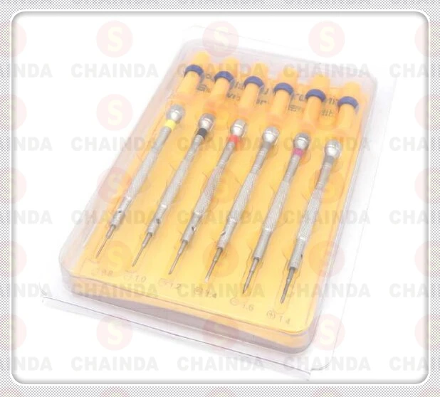

New 6pcs High Quality Metal Watch Screwdriver Set with Spare Tips for Watch Repair