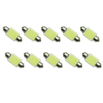 

Brand New 10 Pcs 36mm Festoon Canbus COB LED Car Light Readding Bulb C5W PLASMA White