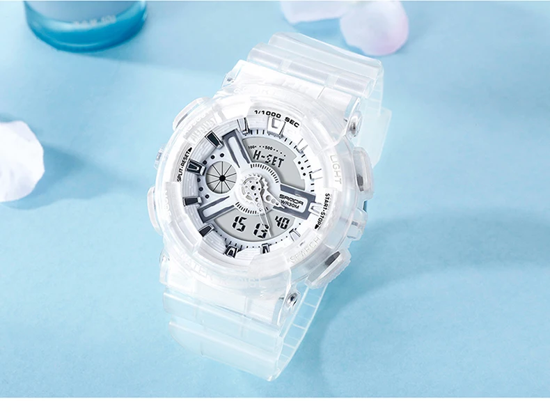 SANDA, электронные спортивные часы для женщин, светодиодный, цифровые часы, брендовые роскошные женские наручные часы, женские наручные часы
