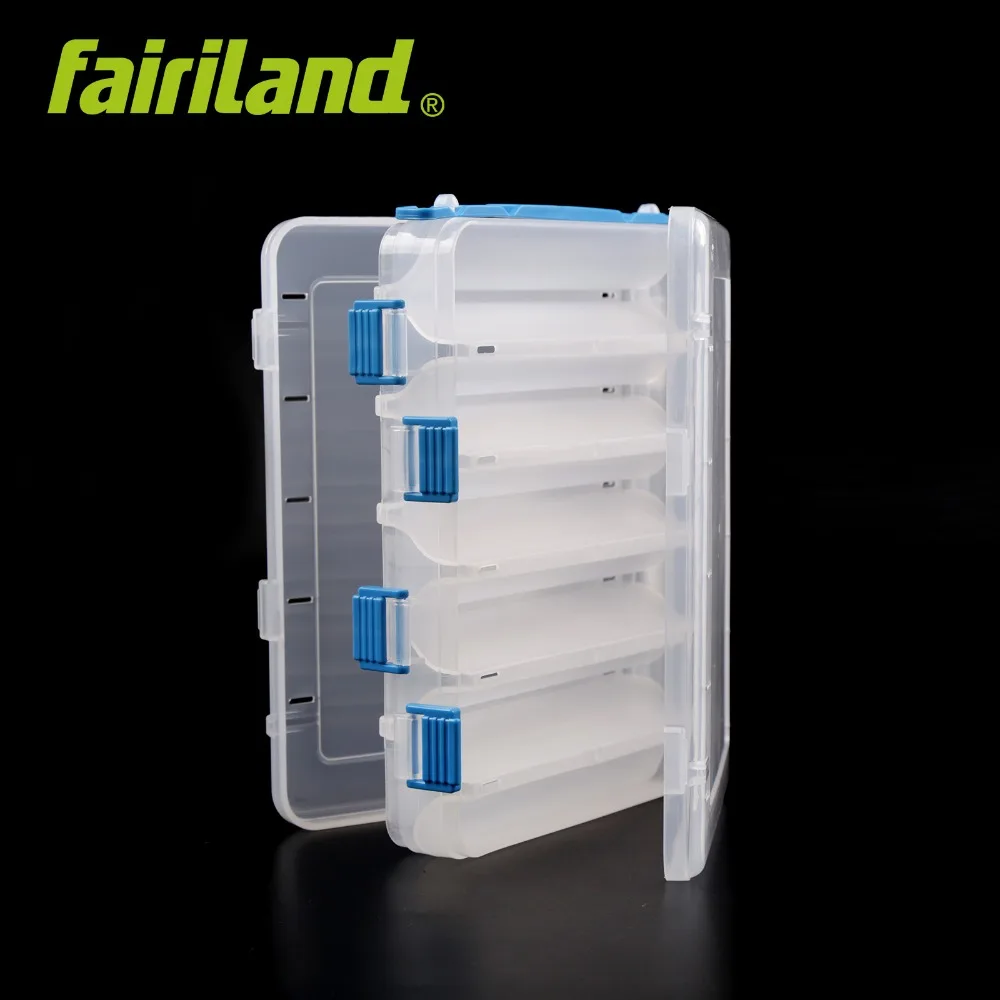 Двойные боковые коробки для приманки Fairiland 12 перегородок с безопасными защелками