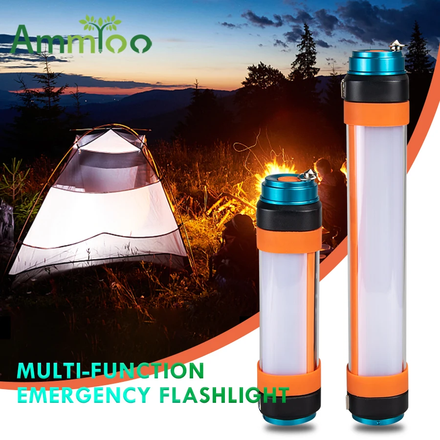 

Rechargeable Led Flashlight Ultra Bright Torch Camping Light Portable Waterproof Light 6000 mAh Powerful LED Lantern for Bicycle